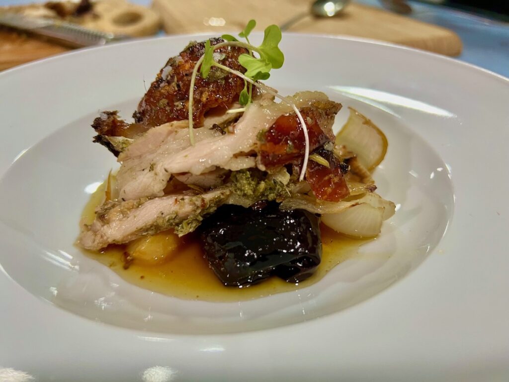 ¡Hablemos de cerdo! Porchetta con ciruelas al estilo italiano