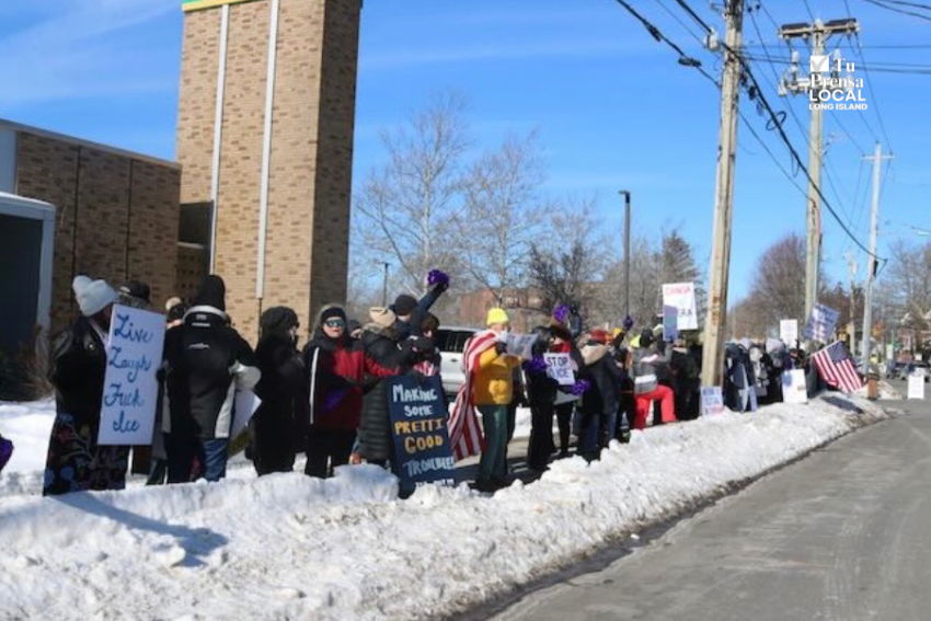 Comunidad del East End sigue adelante con su ola de protestas en contra de ICE; Se anuncia nueva movilización para el sábado en Hampton Bays