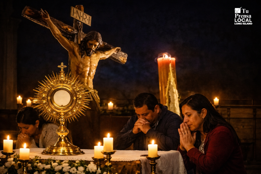 Apostolado Hispano de Southampton invita a la comunidad católica del área a la vigilia de adoración al Santísimo durante la noche de Jueves Santo