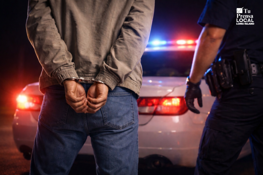 Policía: Conductor es arrestado por manejar intoxicado tras huir de accidente en Water Mill