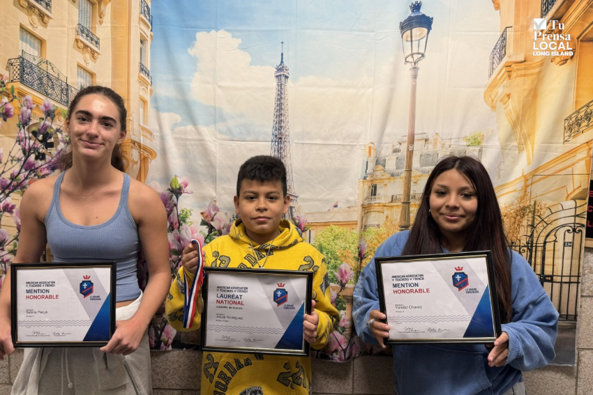 Estudiantes de Bridgehampton reciben reconocimiento nacional en prestigioso concurso de francés