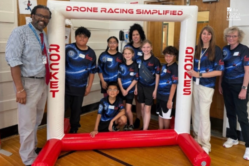 Jóven latino hace historia en Long Island: Puso a Riverhead en lo más alto con un dron