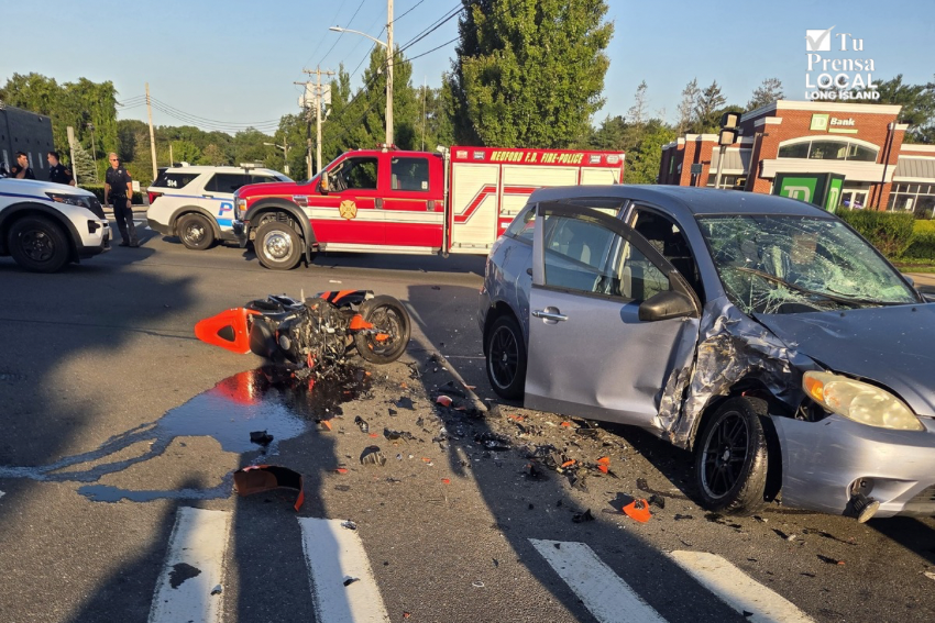 Motociclista de 20 años muere tras choque en la Ruta 112 en Medford