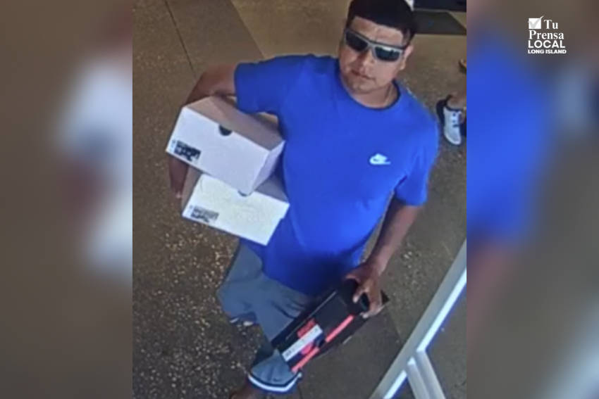 Policía de Riverhead busca a hombre por robo de $1,094 en tienda Nike